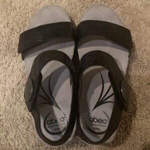 Abeo Wedge Sandals w two Velcro Straps